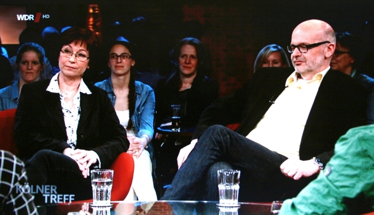 Theobald Robert Jäger und Ute Jäger in der TV-Sendung "Kölner Treff"