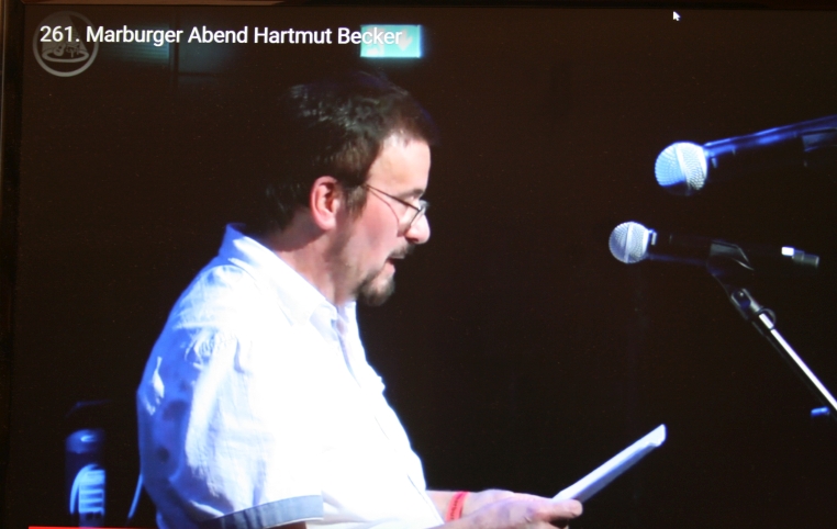 Hartmut Becker liest im KFZ, Marburg